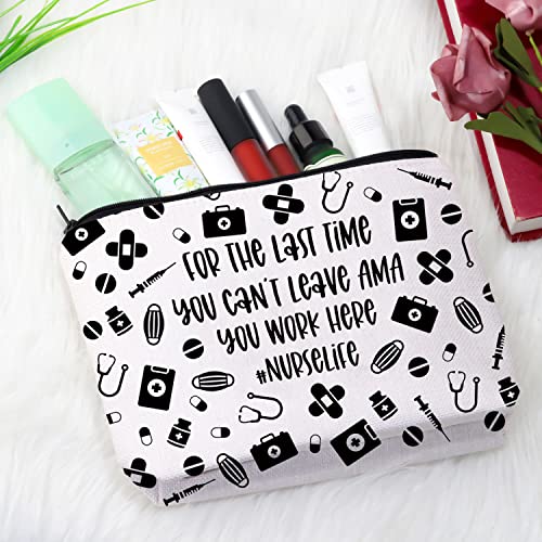 BWWKTOP Country Singer Makeup bag Singer Lyrics Gift Here's Your One Chance Fancy Don't Let Me Down Musical Makeup Zipper Pouch Bag Country Music Merchandise (Let Me Down)