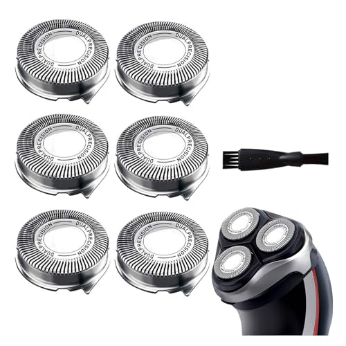 HQ8 Replacement Heads Compatible with Philips Electric Shavers, HQ8 Replacement Razor Blades Compatible with Norelco Aquatec HQ8 Series Shaving Head Upgraded for PT730 AT880 AT811, 6-Pack