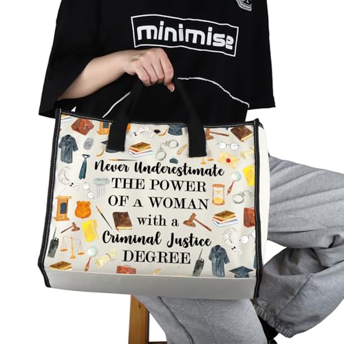 G2TUP Criminal Justice Lover Gift Woman Criminal Justice Makeup Bag Woman Power Cosmetic Bag Criminal Justice Graduation Gift (Woman Criminal Justice TT)
