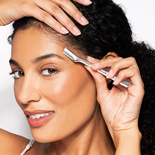 Tweezerman Exclusive Eyebrow Razor & Evening Blue Mini Slant Tweezer