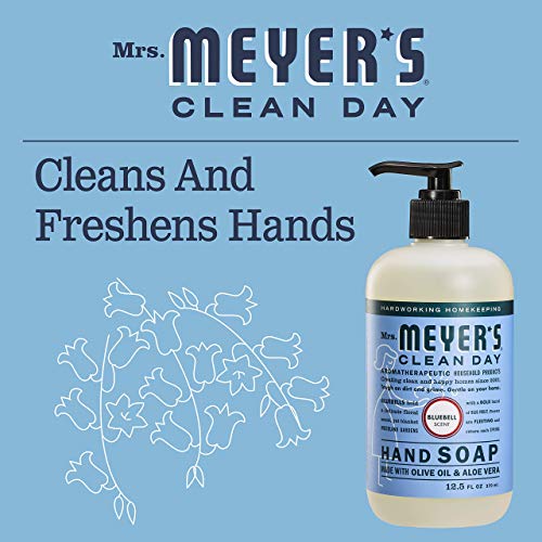 Mrs. MEYER'S CLEAN DAY Bluebell Hand Soap 12.5 Fl Oz (Pack of 2)