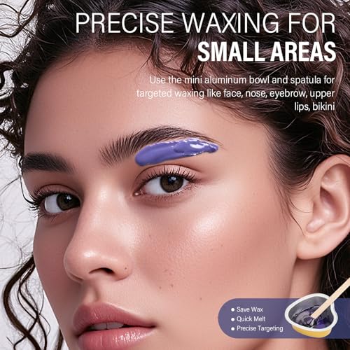 KeShi Waxing Kit, Painless Hair Removal Wax Warmer with 6 Bags Hard Wax Beans for Full Body, Legs, Face, Eyebrows & Bikini? Ideal for Both Women & Men