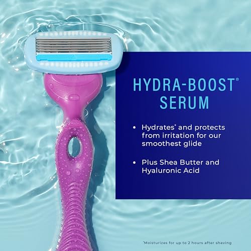 Schick Hydro Silk Moisture Women's Razor | 5-Blade Razor for Women, 1 Handle & 2 Refills
