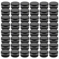 Foraineam 48 Pack 1 oz. Aluminum Round Lip Balm Tin Containers with Screw Lid - Metal Storage Travel Tins Matte Black Empty Tin Jars