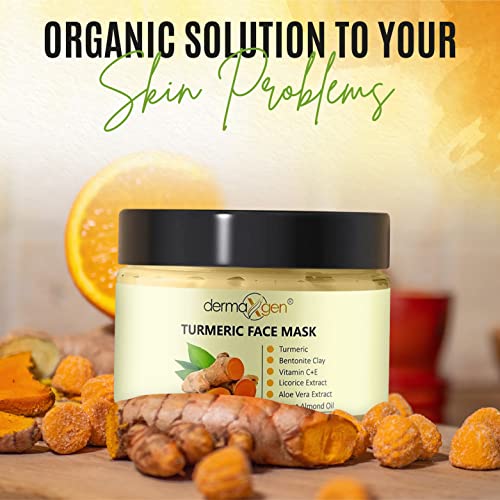 Organic Vitamin C Clay Mask Stick - Detox Clay Face Mask Stick for Acne Scars & Pore Cleansing - Cleanses Pores and Removes Blackheads - Helps to Improve Skin Texture and Even Tone - 5 FL OZ