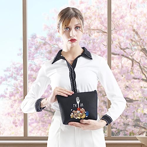GJTIM Mail Lady Survival Kit mail escort Postal Staff Gift Mail Carrier Thank You Postman Retirement Gift Postwoman Cosmetic Bag (OK Mail Carrier Bag)