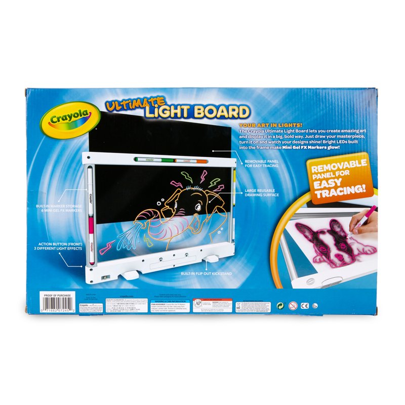 Light-Up Drawing Tablet for Kids with LED Effects & Tracing Panel - Creative Art Toy for Ages 6+