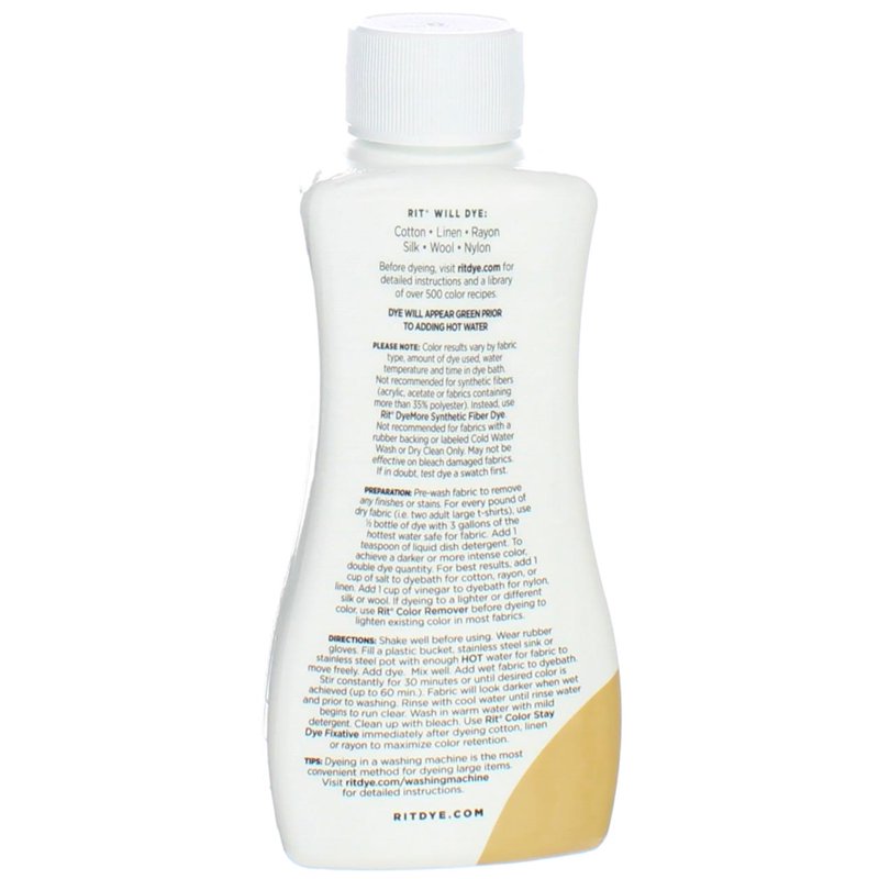 All-Purpose Liquid Fabric Dye - Tan, 8 Fl Oz for Clothing & Home Decor