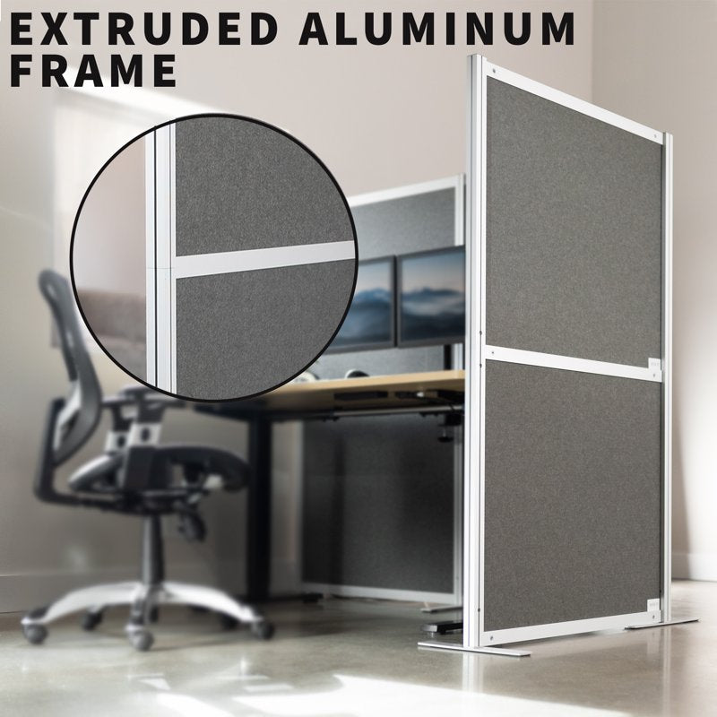 Modular Wall System for Office & Room Dividers - 3 PET Panels, L-Shape