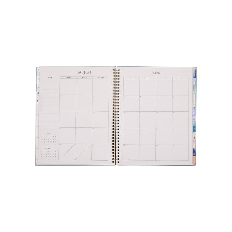 Big Monthly Weekly Planner 8.5x11 Bright Year 15-Month April 2026-June 2027 - Metal Twin Loop