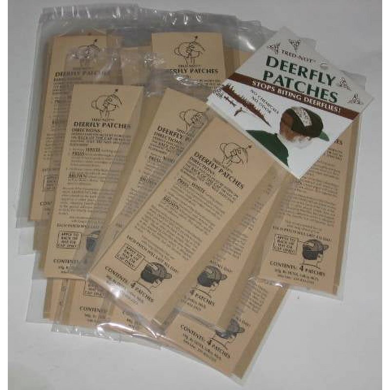 Deer Fly Patches 60 Pack - Natural Odorless Deerfly Repellent for Outdoor Use