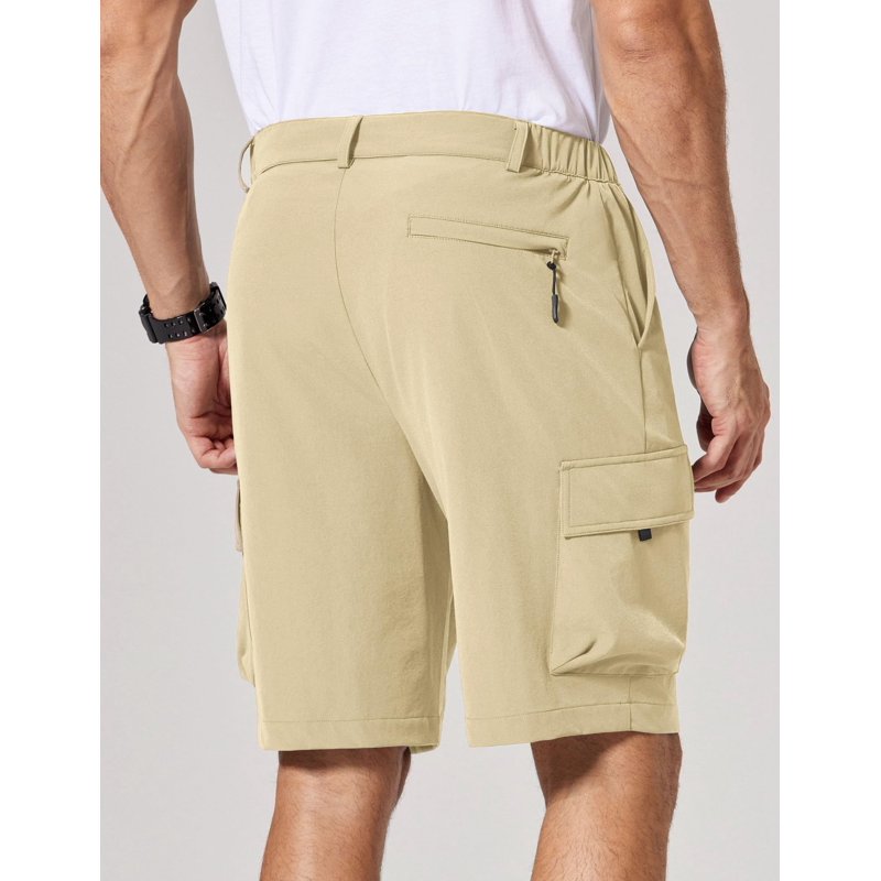 Men's Lightweight Outdoor Hiking Shorts with 5 Pockets - Quick Dry Cargo Shorts