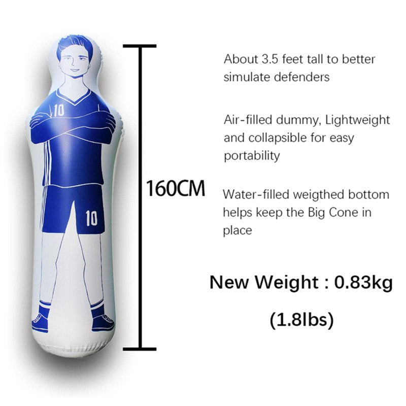 Inflatable Football Tackling Dummy Training Equipment Blue