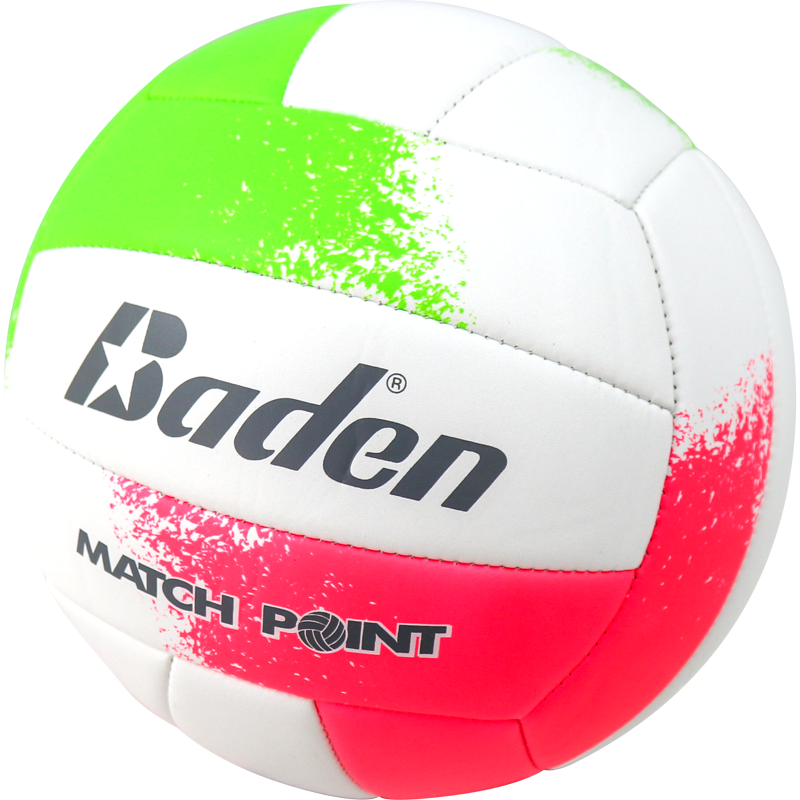 Official Size Recreational Volleyball - Cushioned Synthetic Leather, Indoor & Outdoor Use