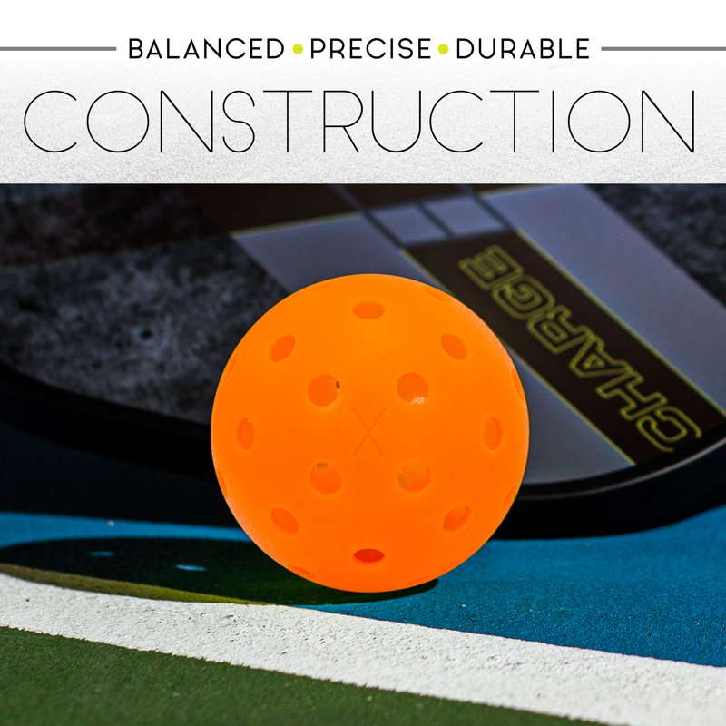 X-40 USAPA Pickleball Balls - 12 Pack Lava (Variation: Lava, 12)