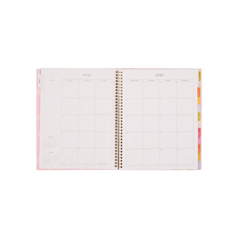 Big Monthly Weekly Planner 8.5x11 Sunshine Blooms 15-Month April 2026-June 2027
