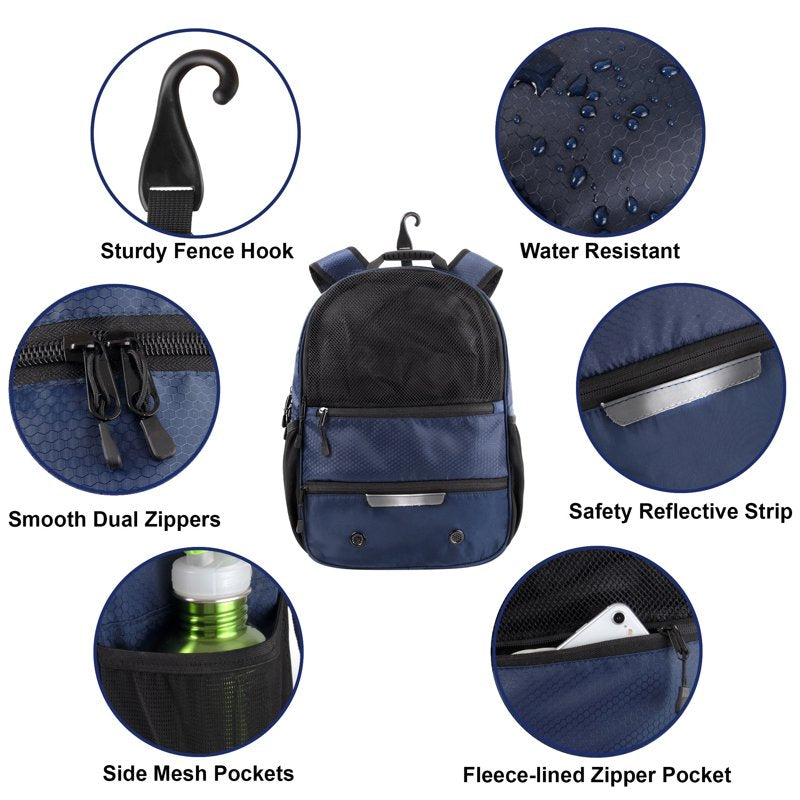 Multi-Sport Backpack with Shoe Compartment & Ball Pocket – 17-Inch Sports Bag for Soccer, Football, Baseball, Basketball & Softball
