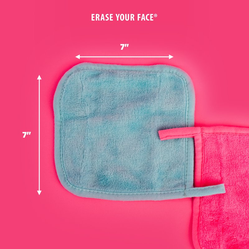 Reusable Makeup Removing Cloths - Pack of 4, Blue - Water-Activated, Gentle & Eco-Friendly