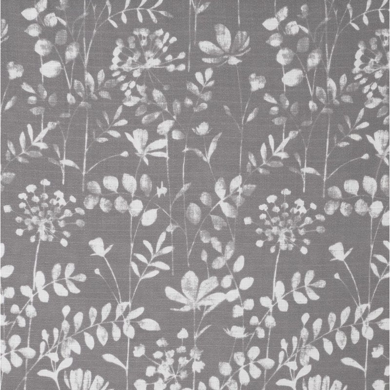 2 Pack Pastel Floral Shabby Chic Window Curtain Panels - Gray, 63 Inch Long