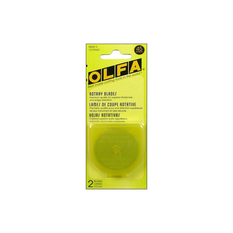 45mm Rotary Blade Set for Cutting Machines - 2 Pack