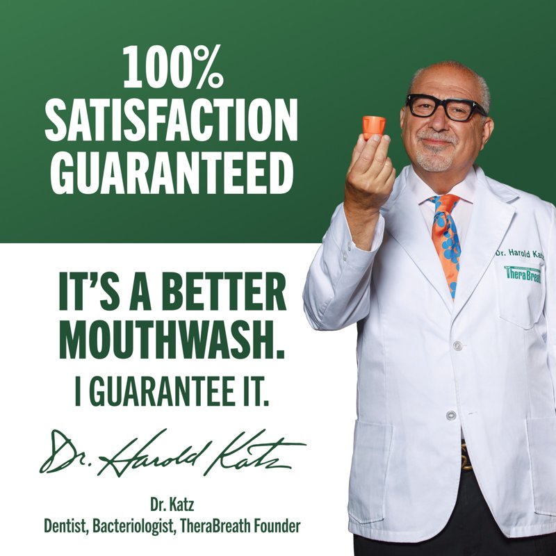 Alcohol-Free Breath Freshener Mouthwash Rainforest Mint 16oz 2 Pack