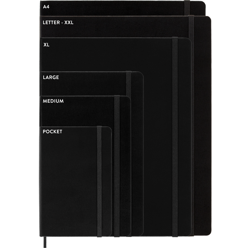 Pocket Notebook with Hard Cover - Ruled, 192 Pages, Black