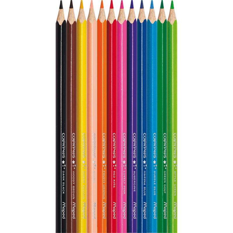 Triangular Colored Pencils Set - 144 Bright Vivid Art & Drawing Pencils