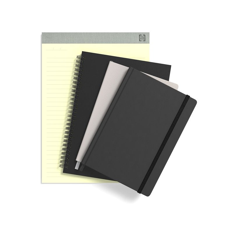 Medium Soft Cover Ruled Notebook - Black, 6.5 x 9.5 Inches, 80 Sheets
