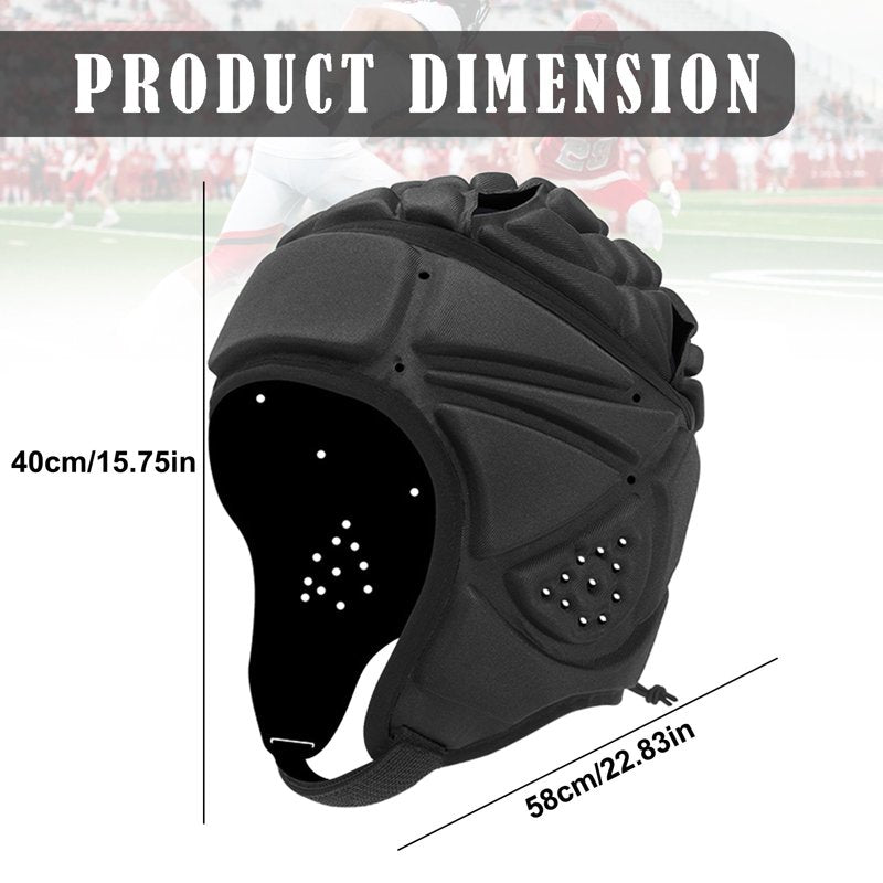 Football Helmet Cover Guardian Cap Youth Soft Shell Protective Gear Black