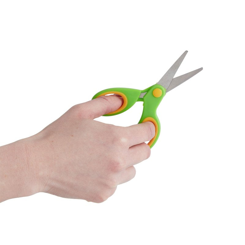 Multicolor 5-Inch Blunt Tip Scissors - 24 Pack, Classroom Craft Safety