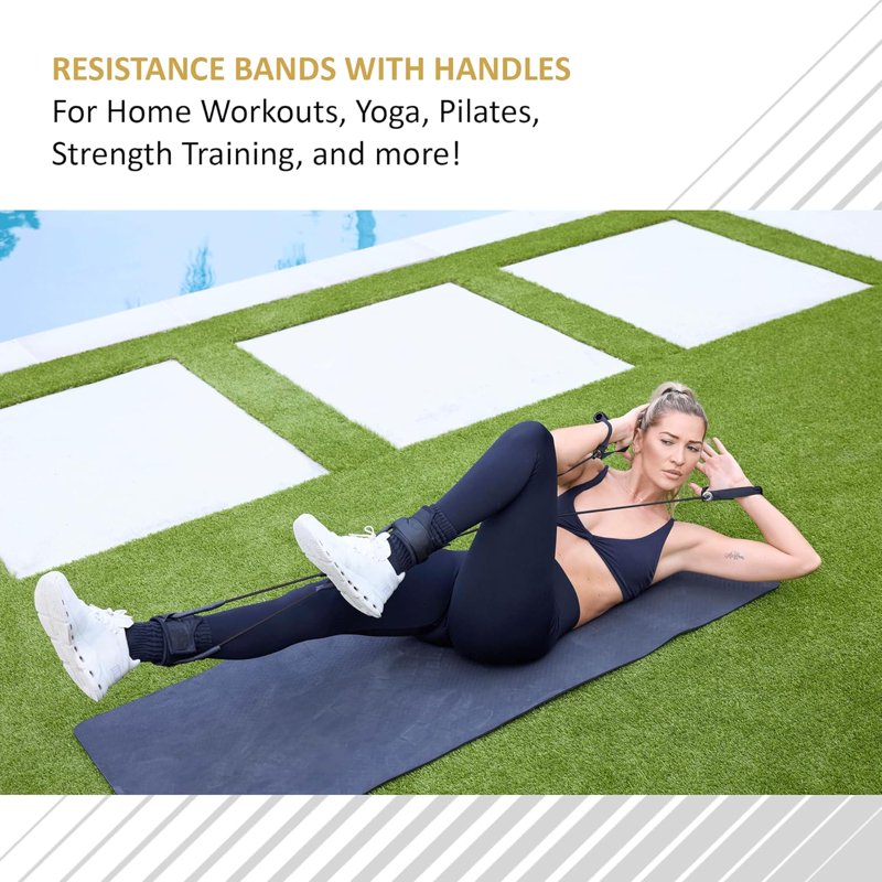 Heavy Resistance Total Body Band Set for Full-Body Workout & Strength Training