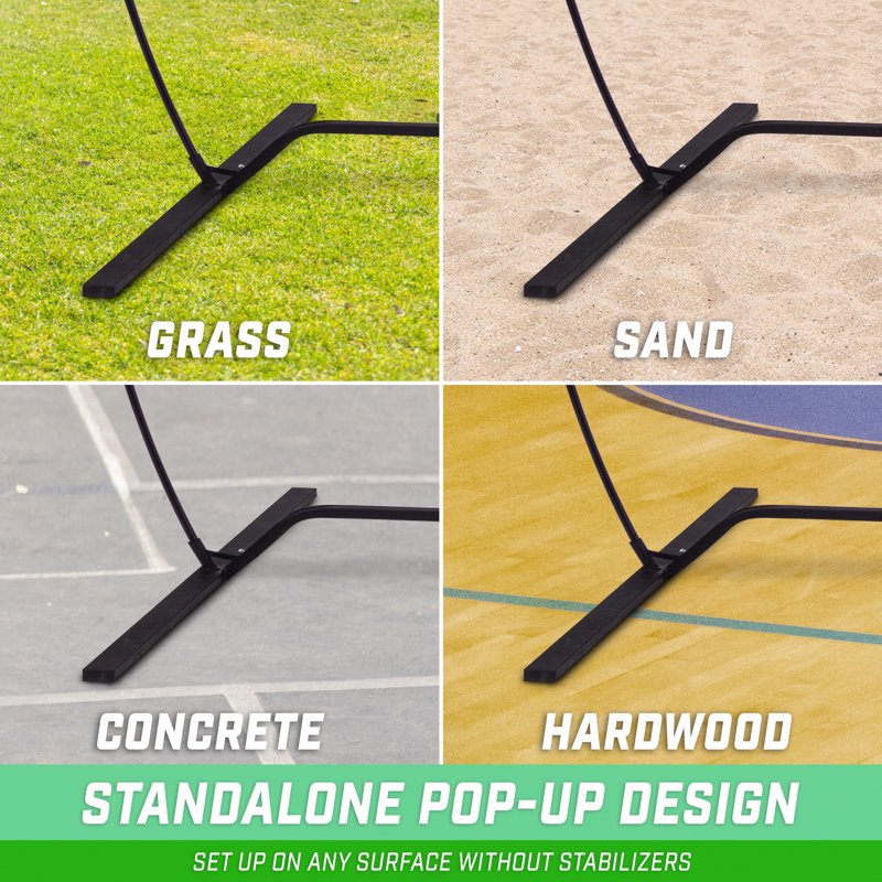 Freestanding Volleyball Training Net - Adjustable Height, Portable for Indoor & Outdoor Use