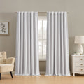 Blackout Linen Curtain Set - 2 Panels, Full Light Blocking, Thermal Insulation