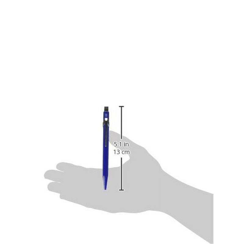 Caran d'Ache 849 Ballpoint Pen - Sapphire Blue, Aluminum Hexagonal Body