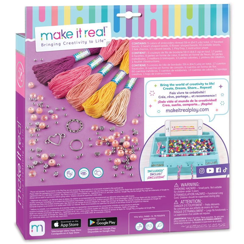 DIY Friendship Bracelets Kit with 8 Knotting Techniques, 114 Pieces for Kids & Tweens
