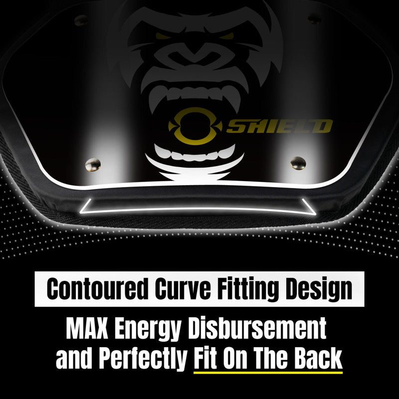 Adjustable Football Back Plate Protector for Youth & Adults - Impact-Resistant Sports Gear