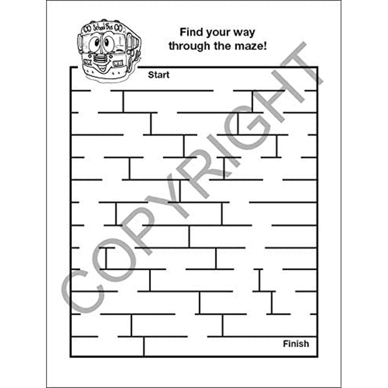 School Bus Safety Coloring & Activity Books - Kids Educational 25-Pack