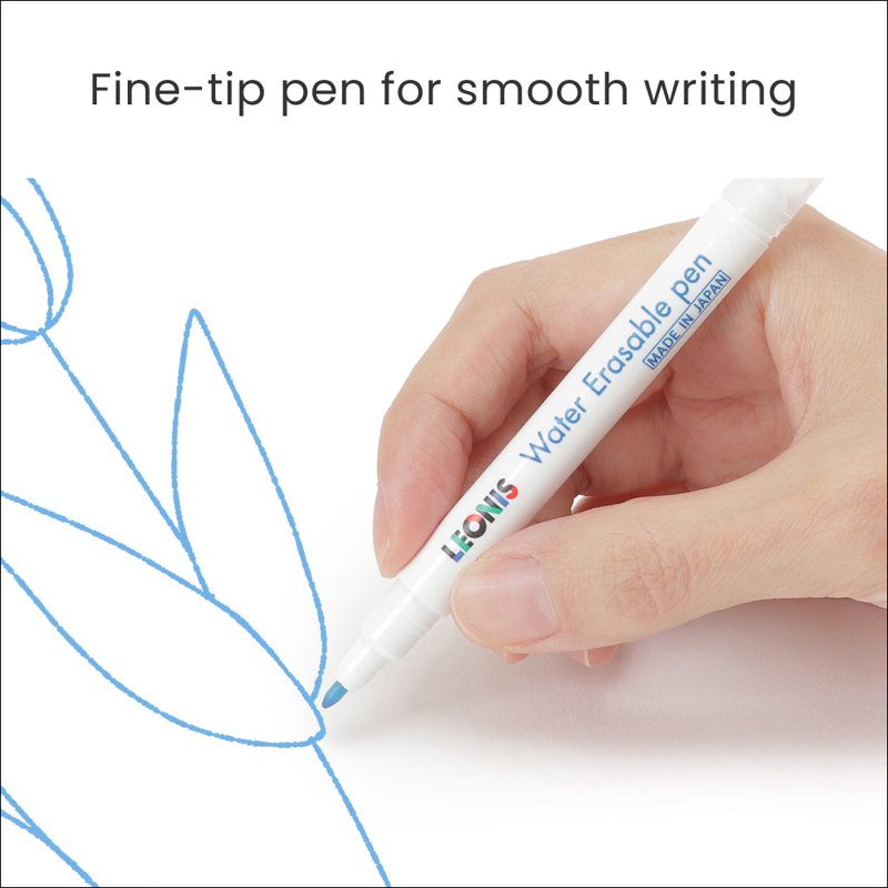 Water Erasable Fabric Marker Pen Set - Quick-Dry, Fine Tip, 5 or 10 Pack