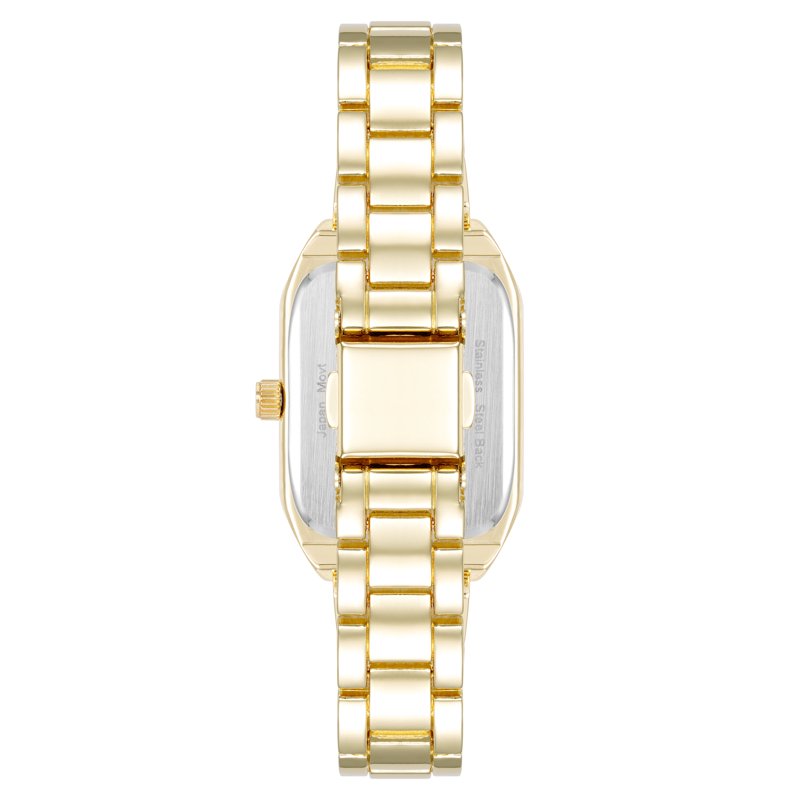 Women's Gold Tone Analog Dress Watch - Stainless Steel, Water Resistant