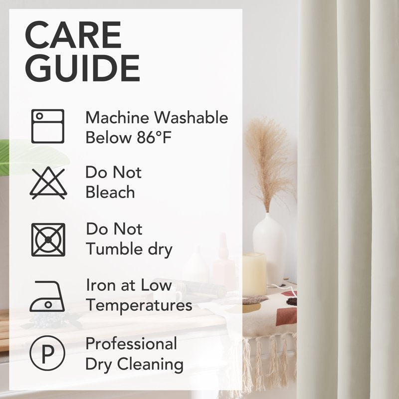 Blackout Curtain Set of 2 - Thermal Insulated Room Darkening Drapes for Bedroom and Living Room