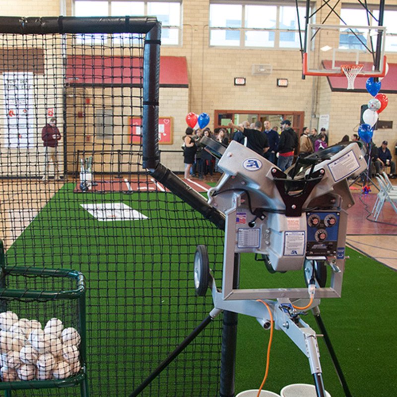 Baseball & Softball Pitching Machine with 3 Wheel Control - Sports Attack