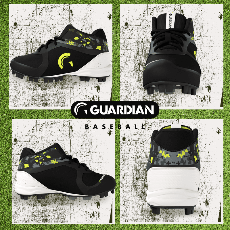 Unisex High Top Baseball Softball Turf Shoes with Extra Ankle Support