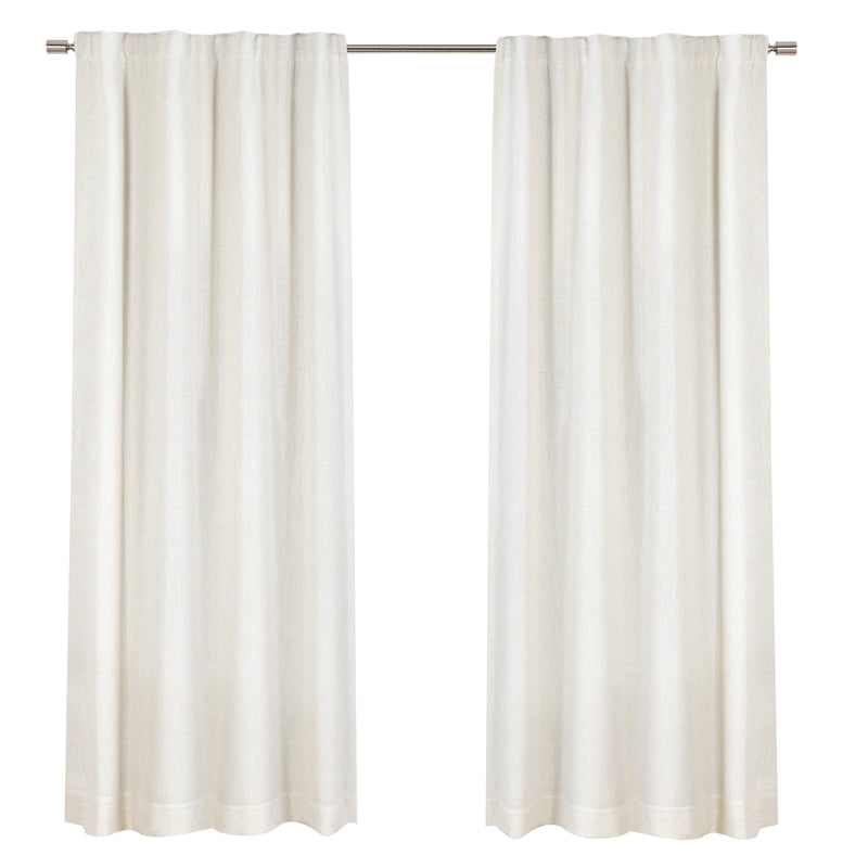 Blackout Linen Blend Curtain Panel - 50x84 inches, Modern Home Decor