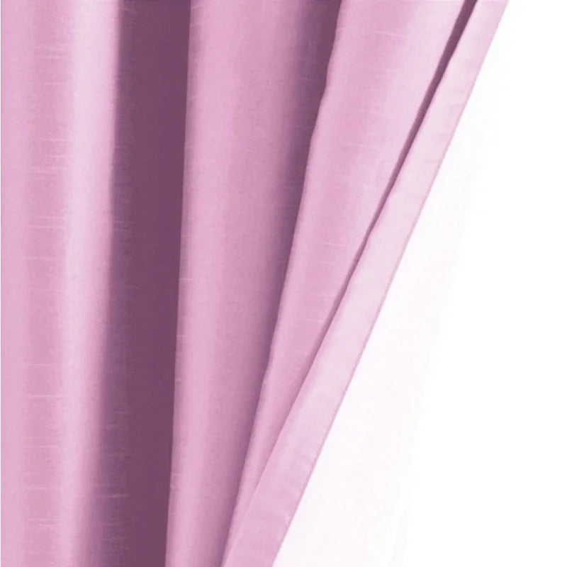 Blackout Window Curtain Drapes Set of 2 - Light Pink, 35 x 84 Inches