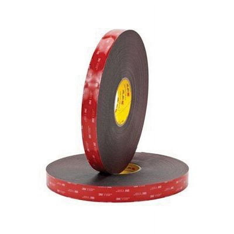 3M 5952 VHB Double Sided Foam Mounting Tape - Heavy Duty Black, 15 Yards