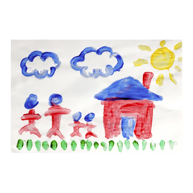Finger Paint Set for Kids - Washable Art Supplies with 4 Vibrant Colors