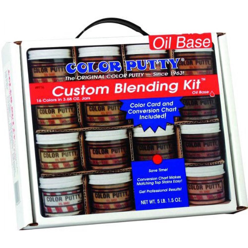 16-Color Oil-Based Putty Blending Kit for Custom Color Matching