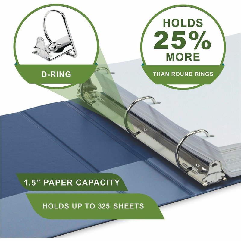 Durable 2 Inch Plant-Based View Binder Set - Assorted 4 Pack