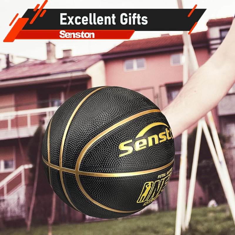 Size 7 Basketball 29.5 Inch with Pump - Indoor Outdoor Play Equipment