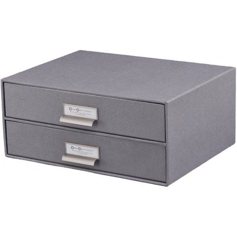 Fiberboard Document Storage Drawer Set with Label Holders - Multiple Colors